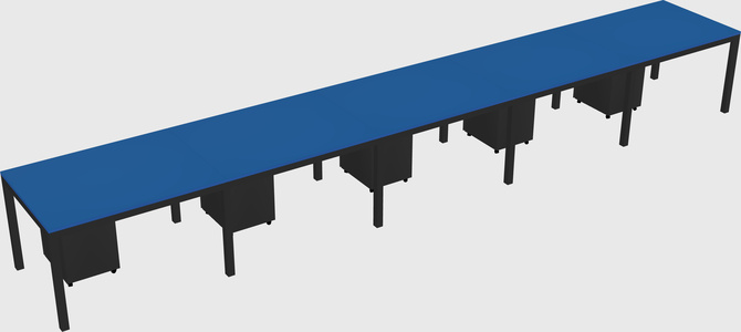 Rectangular desk