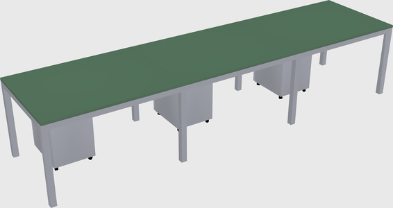 Rectangular desk