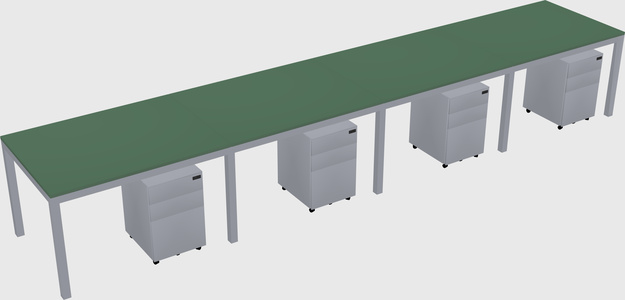 Rectangular desk