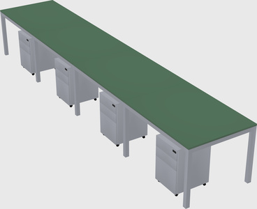 Rectangular desk