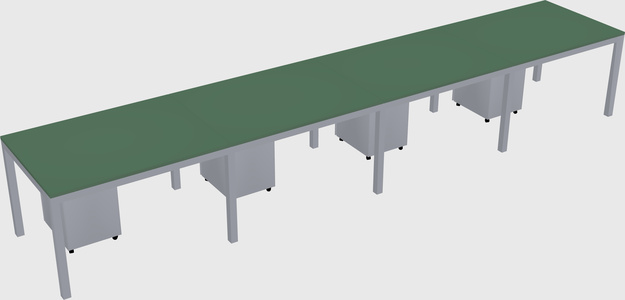 Rectangular desk