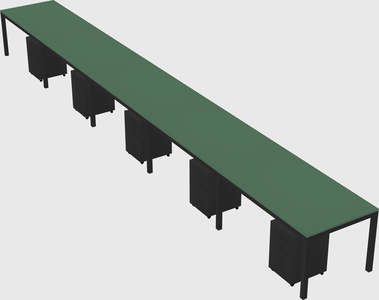 Rectangular desk