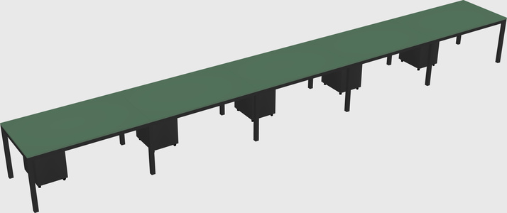 Rectangular desk