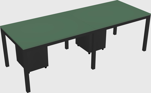 Rectangular desk