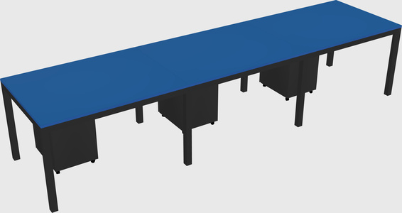 Rectangular desk