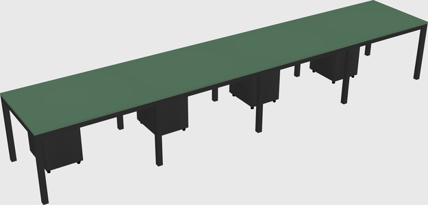 Rectangular desk