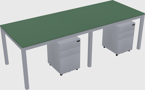 Rectangular desk