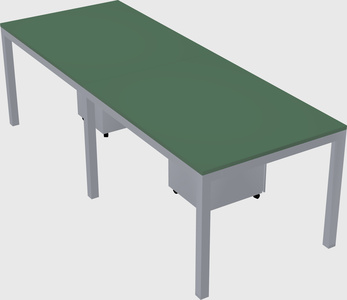 Rectangular desk