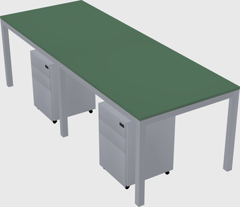 Rectangular desk