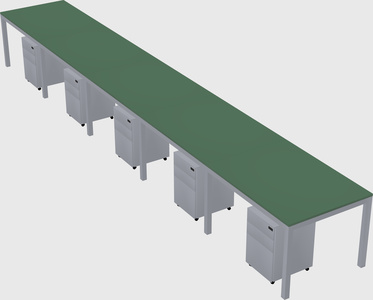 Rectangular desk