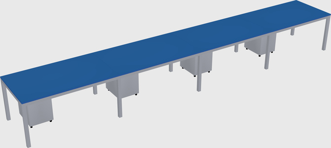 Rectangular desk