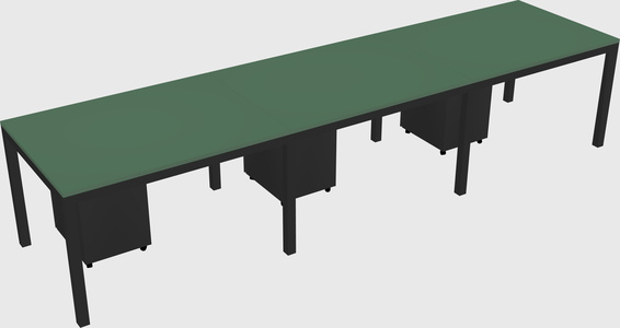 Rectangular desk