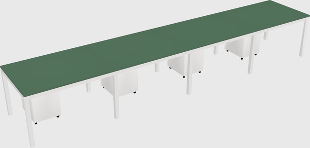 Rectangular desk