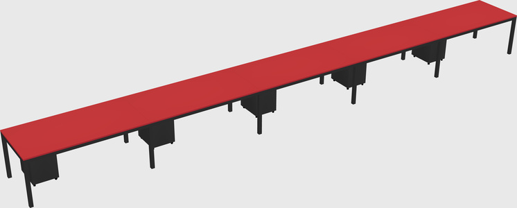 Rectangular desk