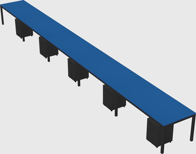 Rectangular desk