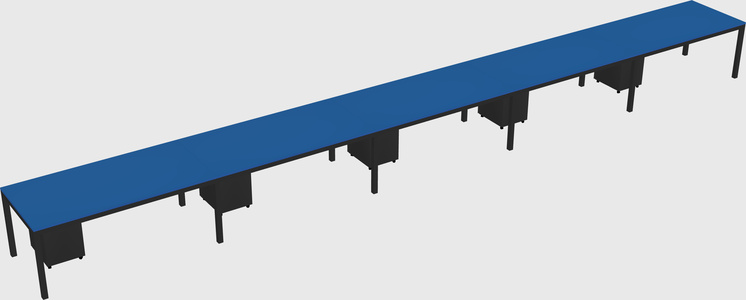 Rectangular desk