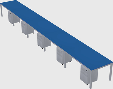 Rectangular desk