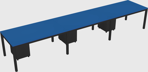 Rectangular desk