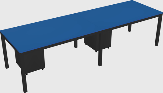 Rectangular desk