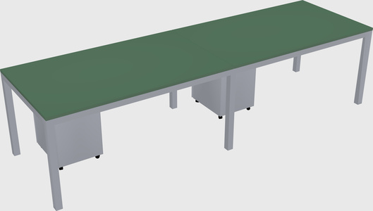 Rectangular desk