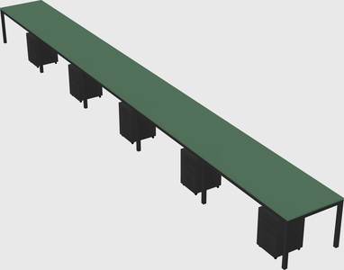 Rectangular desk