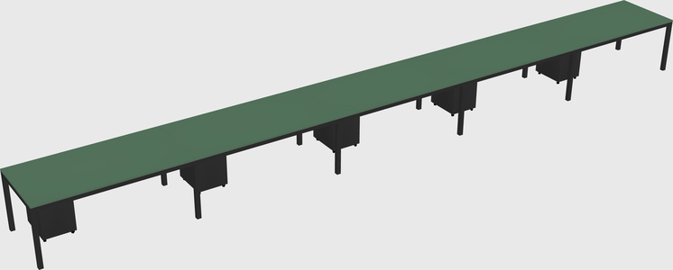 Rectangular desk