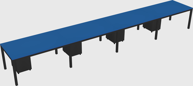 Rectangular desk