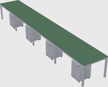 Rectangular desk
