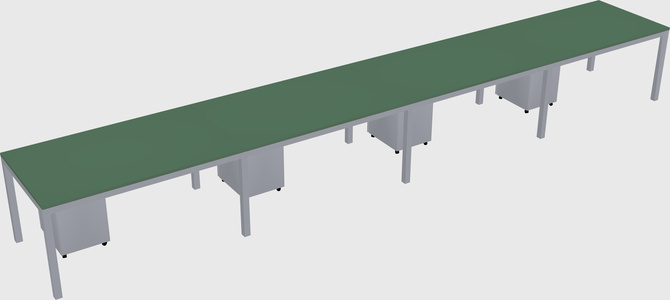 Rectangular desk