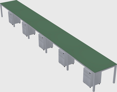 Rectangular desk