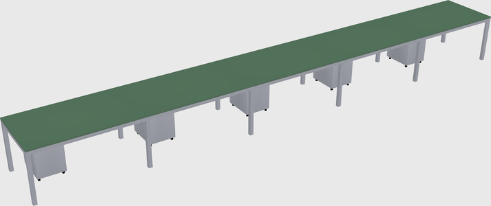 Rectangular desk