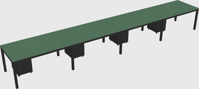Rectangular desk