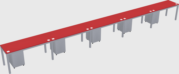 Rectangular desk