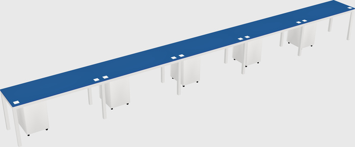 Rectangular desk