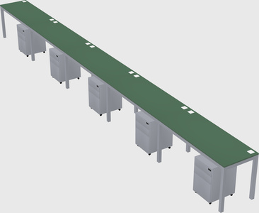 Rectangular desk