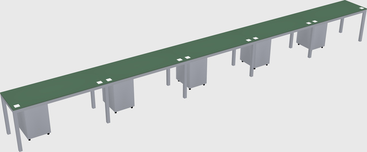 Rectangular desk