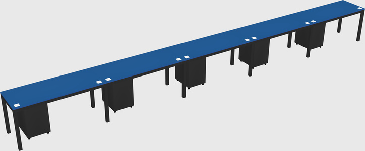 Rectangular desk