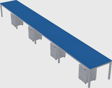 Rectangular desk