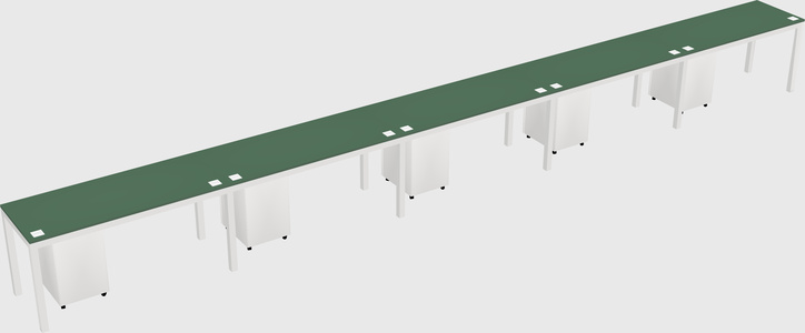 Rectangular desk