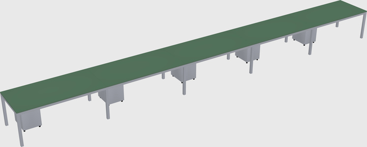 Rectangular desk