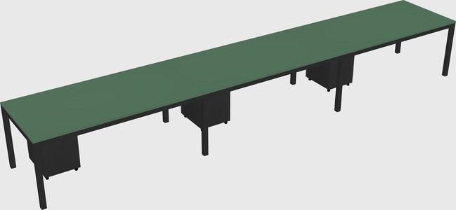 Rectangular desk