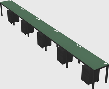 Rectangular desk