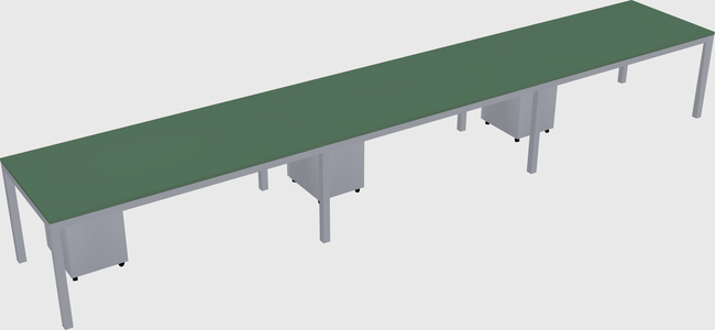 Rectangular desk