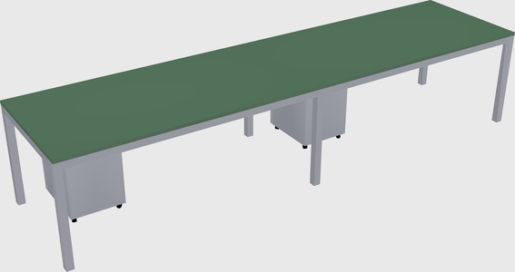 Rectangular desk