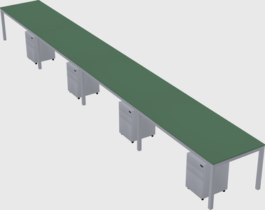 Rectangular desk