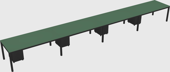 Rectangular desk
