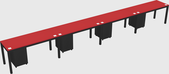 Rectangular desk
