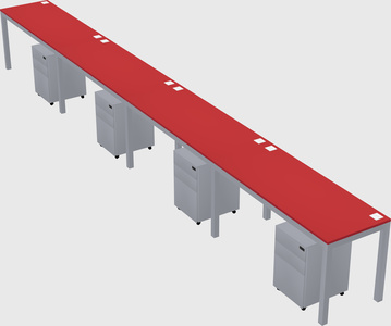 Rectangular desk
