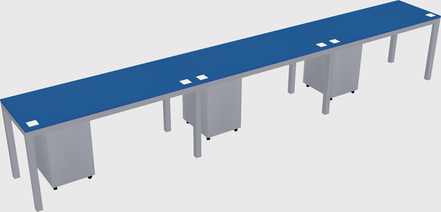Rectangular desk