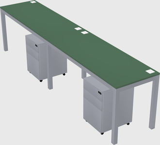 Rectangular desk